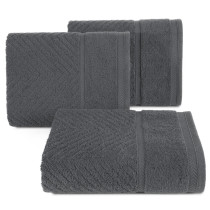 KALIA Bavlnené tmavosivý odtieň uteráky 50x90 cm